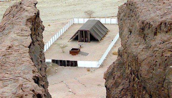 abernacle model from above bwb032300501 Timna Park—A Portrait of Your Atonement on Yom Kippur