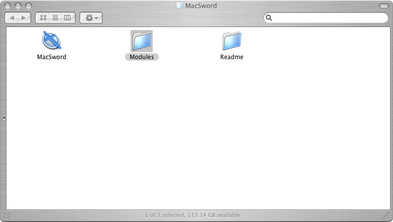 Open Macsword Folder